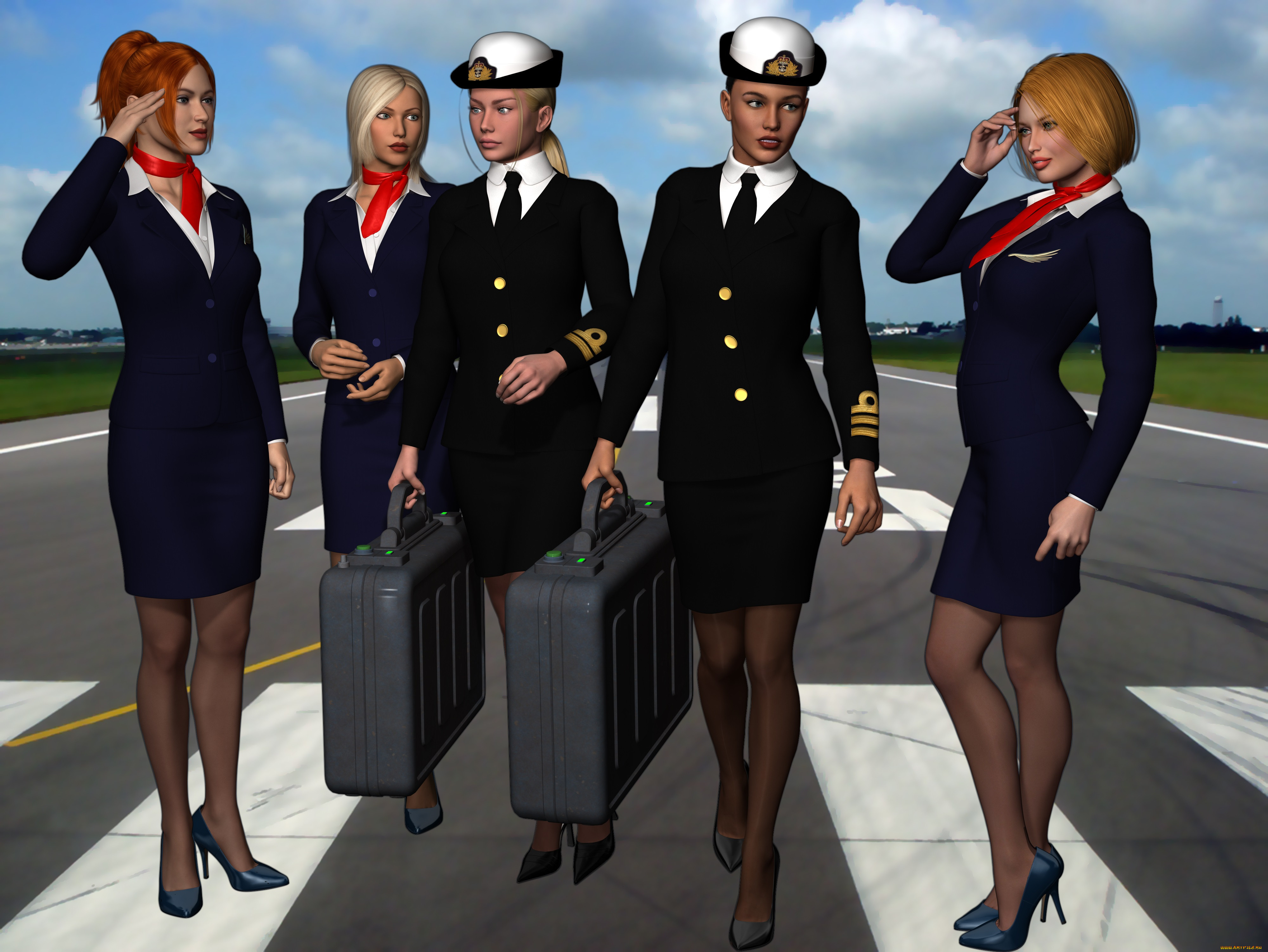 stewardesses, 3 ,  , fantasy, , , 